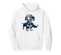 Super Weenie Eroe - Bassotto con Maschera e Mantello Felpa con Cappuccio