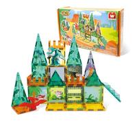 Super Wings Costruzioni Magnetiche Bambini 38 pezzi, STEM Blocchi da Costruzione Magnetici Giocattoli per 3 4 5 6 7 8 anni ragazzo ragazza