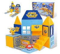 Super Wings Costruzioni Magnetiche Bambini 42 pezzi STEM Blocchi da Costruzione Magnetici Giocattoli per 3 4 5 6 7 8 anni ragazzo ragazza
