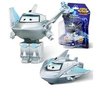 Super Wings Giocattoli Transforming Traver, Figura d'azione 2 in 1, Aereo robot giocattolo da 5 cm, giocattolo Transforming, adatto a bambini e bambine dai 3 anni in su