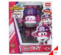 Super Wings Nuova Stagione 3 DIZZY Rescue Team ARI Transformer Robot Figura...