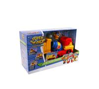 Super Wings, Playset Auldey - Camion delle costruzioni Donnie's Built It Buddies assemblabile 3 in 1 + 1 Transform-a-Bot Donnie Costruttore-EU730814, multicolore