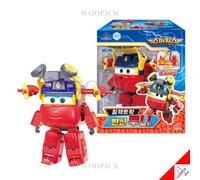 Super Wings Season9 Electric Rooney Firefighter Transformer Robot Figure Toy