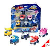 Super Wings Stagione 6 Mini Wheels Robot Mini Car Set 5ea Giocattolo...