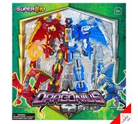 SUPER10 DRAGONIUS Double Dragon Transformer Robot Action Toy Super Ten 2022
