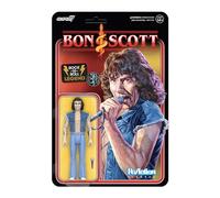 Super7 - Action figure di Bon Scott con accessorio, 9,5 cm, articoli classici da collezione e giocattoli rétro a tema rock