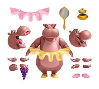 SUPER7 Fantasia statuetta Disney Ultimates Iacinto Ippopotamo 18 cm Ippopotamo g