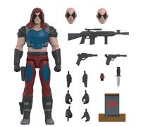 Super7 Gi Joe Ultimates Action Zartan 18 Cm Figure Rosso
