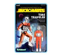 Super7 Micronauts Reaction+ Wave 04 - Action Figure Viaggiatore del Tempo (Arancione Traslucido)