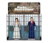 Super7 Parks and Recreation Ron e Tammy 2 Wedding Night - Confezione da 2 figure di reazione da 9,5 cm