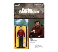 Super7 Parks and Recreation Ron Swanson - Action figure di Parks and Rec da 9,5 cm, con accessori, serie TV classica da collezione e giocattoli della cultura pop