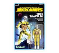 Super7 Reaction+ Micronauts Time Traveller (giallo traslucido) - Action figure Micronauts da 10,2 cm con accessori - Classici cartoni animati da collezione e giocattoli retrò