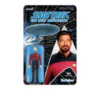 Super7 Star Trek: The Next Generation Commander Riker - Action figure di Star Trek da 3,75"" con accessori, classici oggetti da collezione e retr
