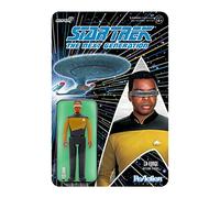 Super7 Star Trek: The Next Generation Lt. Commander La Forge - Figura di reazione in scala 9,5 cm