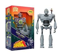 Super7 Super Cyborg The Iron Giant - Action figure gigante di ferro da 28 cm con accessorio Hogarth Hughes film classico da collezione e giocattoli retrò