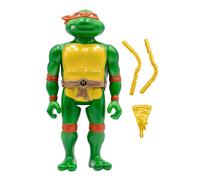SUPER7 TMNTW01-MCC-01 TMNT Reaction Michelangelo with Carry Case Standard, Multi