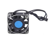 Supera la ventola di raffreddamento in metallo con razzo hobby 16000 giri/min ventilatore a motore senza spazzole ad alta velocità 40x40x10mm dissipazione di calore efficiente (Argento)