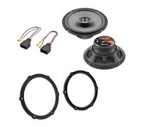Superauto hi-fi Kit 2 Casse Coassiali 165 mm Compatibile con Toyota Aygo, Citroen C1, C4, Jumpy, DS4 Peugeot 107, 208, 308 Con Adattatori Altoparlanti Hertz ANTERIORE