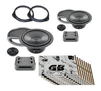 Superauto hi-fi Kit 4 casse CK 165 Woofer Tweeter Griglie supporti + Insonorizzante Portiere Compatibile con FIAT Tipo dal 2017 Anteriore