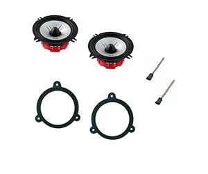 Superauto hi-fi Tec TG 5 Kit 2 woofer Altoparlanti 13 cm + supporti casse compatibile con Renault Megane III dal 2009 anteriore o posteriore