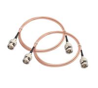 Superbat Cavo SDI 3G HD 1m Cavo SDI Sottile RG179 Patch BNC Maschio a Maschio 75 ohms Per Analizzatore Oscilloscopio Telecamere HD-SDI Audio Video Camera(2 pezzi)