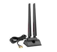 Superbat WiFi 7 PC Desktop Antenna 6dBi Tri-Band Base Magnetica Antenna con Connettore Push-On (non RP-SMA) per ASUS ROG Strix ASUS TUF/ROG Crosshair/Prime/ProArt Series WiFi 7 Gaming Scheda madre