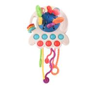 SUPERBE BEBE Giocattolo Sensoriale Montessori - Sonaglino Educativo con Varie Trame, Giocattolo per la Dentizione e Lo Sviluppo Motorio per Bambini dai 18 Mesi