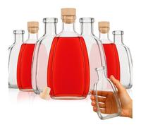 SUPERBUTELKI.PL ASTERIA Set 40 pezzi - Bottiglie per liquore 500 ml - Vetro deco - Ideali per vino e liquori