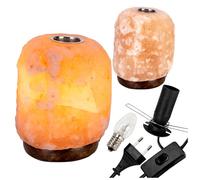 SUPERBUTELKI.PL Lampada di cristallo di sale per aromaterapia, ritaglio di olio essenziale, naturale e unico, un'elegante composizione del Punjab Pakistan