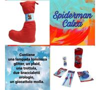 SUPERCALZA CON REGALI SPIDERMAN calza della befana EPIFANIA supereroi