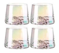 Supercap - Bicchieri da whisky di montagna, 250 ml, in cristallo vecchio stile, per brandy, scotch, cocktail per bar, decorazione per la casa, 2 pezzi (colorful, 4pcs)