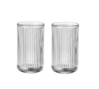 Supercap - Portaspazzolino in vetro con bordi dorati, bicchiere trasparente porta pennelli da trucco per comodino, bagno, vanità, confezione da 2 pezzi alti (2pcs clear)