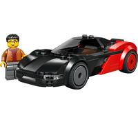 LEGO City Supercar EV - Modello di Auto da Corsa Giocattolo - Macchina con Minifigure Pilota - Set per lo Sviluppo della Motricità Fine - Idea Regalo di Compleanno per Bambini da 5 Anni in su - 60486