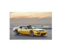 Supercar Poster 1971 DeTomaso Pantera su tela con stampa artistica da parete, poster moderno per camera da letto, 30 x 45 cm