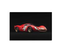 Supercar Poster Classics Ferrari 330 P4 Motorsport Retro Sport Auto Poster Decorativo Tela Poster Da Parete E Art Print Moderna Camera Da Letto Famiglia Decorazione Posters 50 x 75 cm