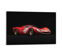 Supercar Poster Classics Ferrari 330 P4 Motorsport Retro Sport Auto Poster Decorativo Tela Poster da Parete e Art Print Quadro Moderno Famiglia Camera Da Letto Decorazione Poster 60 x 90 cm