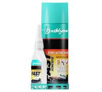 Supercolla con Spray Attivatore - 50 g Colla + 200 ml Attivatore | Colla cianoacrilica con spray attivatore per un incollaggio rapido e resistente su numerosi materiali