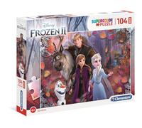 Supercolor Puzzle - Disney Frozen 2-104 maxi pezzi, puzzle bambini
