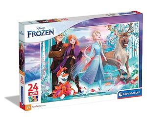Supercolor Puzzle - Disney Frozen 2-24 maxi pezzi, puzzle bambini