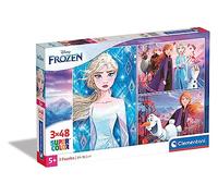 Supercolor Puzzle - Disney Frozen 2-3x48 pezzi, puzzle bambini