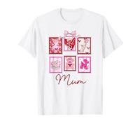 Supercute Fiocco Rosa Teddy Best Mum in The World Maglietta