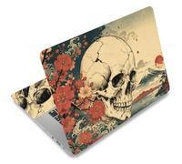 SUPERDANT 3 pezzi adesivo per computer portatile 14,9 x 10,6 in 38 x 27 cm Design teschio stile Ukiyo giapponese impermeabile antigraffio adesivo in vinile per personalizzazione e protezione