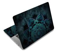 SUPERDANT 3 pz Adesivo per computer portatile Copertina Decalcomania Fiore Mandala PVC Impermeabile Resistente ai graffi da intaglio per 12 15,6 pollici Busta Personal Computer Regalo 38 x 27 cm