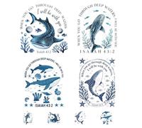 SUPERDANT 8 toppe termoadesive a trasferimento termico della Bibbia, 6 x 7 cm fino a 29 x 30 cm, motivo cristiano, blu per personalizzare i vestiti per uno stile individuale