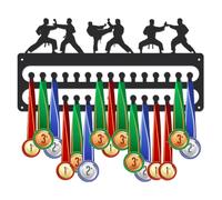 SUPERDANT Appendini per Medaglie di Karate Porta Medaglie di Karate Upgrade 30 Ganci Espositore per Medaglie Premio Scaffale in Ferro per Medaglie Organizzatore per Medaglie da Parete Gara