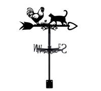 SUPERDANT Banderuola Da Metallo Segnavento a Forma Di Pollo E Gatto Banderuola Segnavento a Forma Di Fiore Banderuola Segnavento in Metallo Nero Banderuola Segnavento a Forma Di Animale La Decorazione