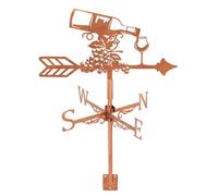 SUPERDANT Banderuola Vento Segnavento A Forma di Uva per Montaggio Sul Tetto per Bottiglie di Vino Banderuola Segnavento In Metallo Decorazione Cartelli Decorativi Rame per Fattoria Cortile Fattoria