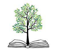 SUPERDANT Bool Albero della Saggezza Adesivo da Parete Albero Verde Lettura Adesivo Albero della Saggezza Rimovibile Fai da Te Vinile Murale Arte Carta da Parati Decor per Biblioteca Scuola Materna