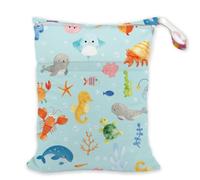 SUPERDANT Borsa Impermeabile Impermeabile Nuoto Spiaggia Piscina Organizzatore Viaggi Riutilizzabile Con Grande Capacità, Multicolore Creature Marine Cartone Animato, Creature marine Cartone Animato