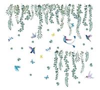 SUPERDANT Decalcomanie da Parete per Piante Adesivi Murali con Farfalle e Libellule Adesivi Murali Staccabili e Appiccicosi per Soggiorno Camera da Letto per Bambini camera da letto